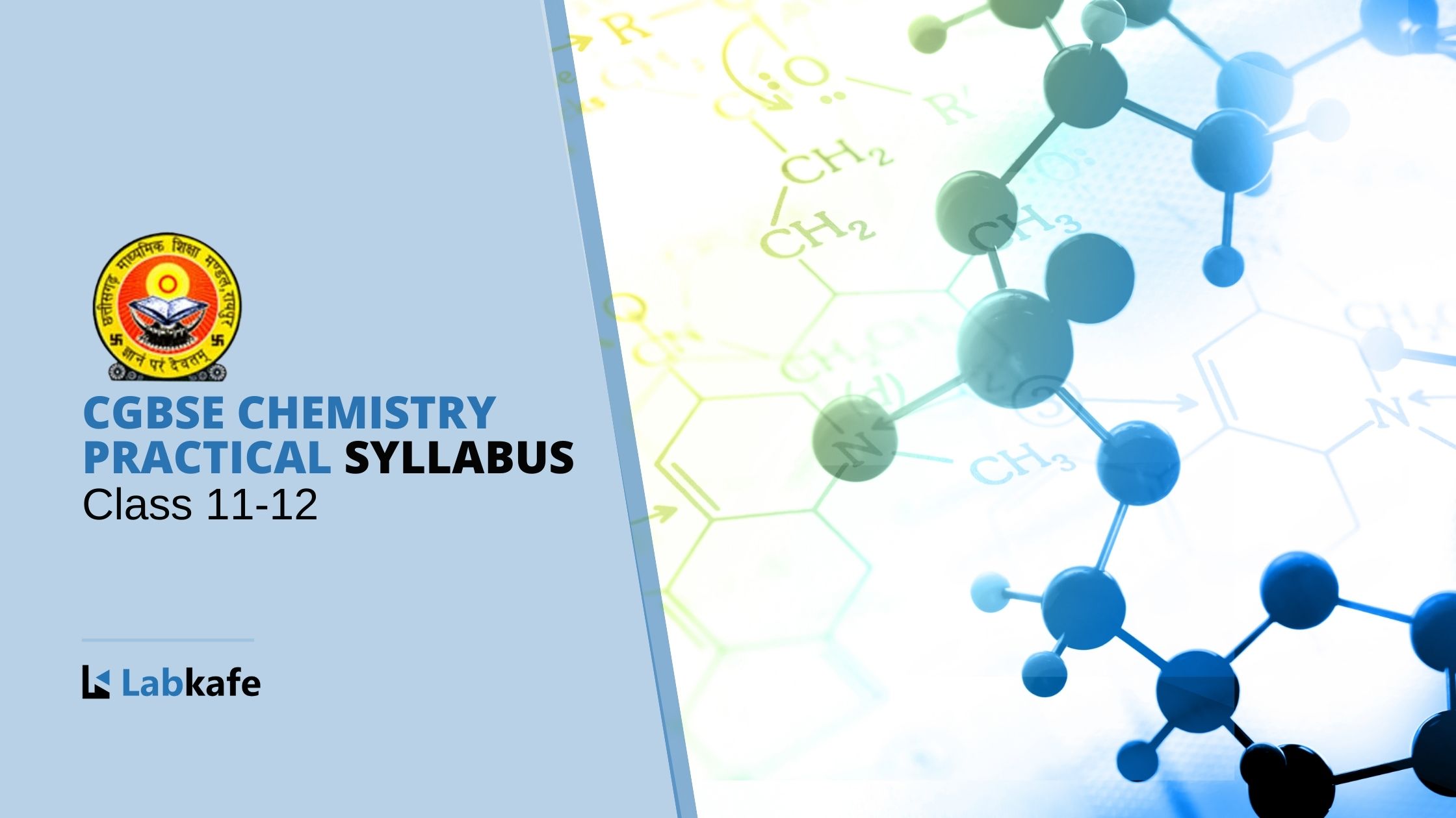 CGBSE Chemistry Practical Syllabus Class 11-12 | Labkafe