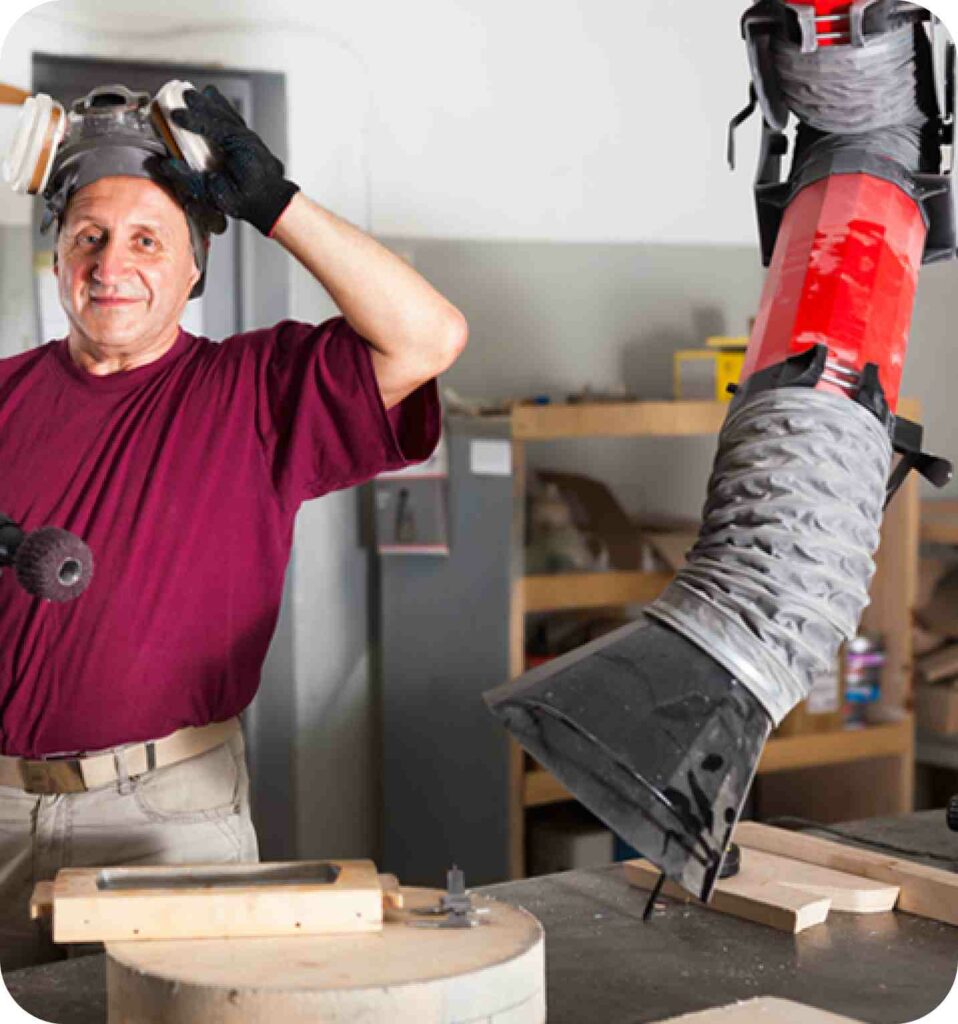 Local Exhaust Ventilation removes pollutants in a concentrated manner