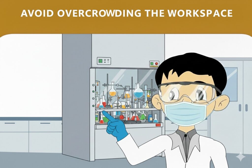 Avoid overcrowding the workspace