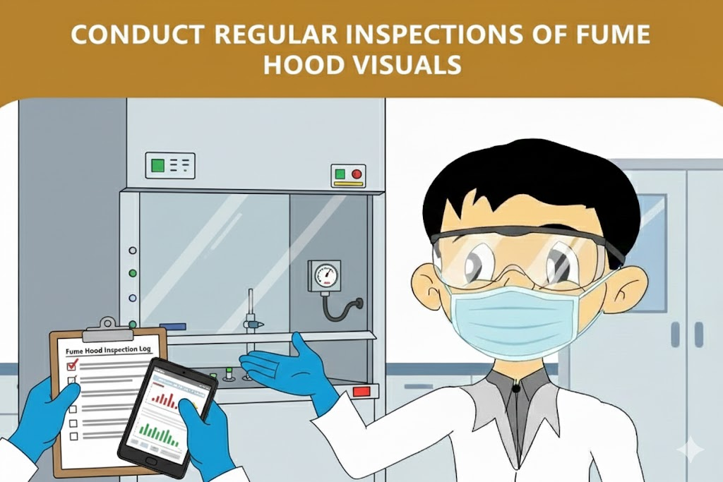 Regular Inspection of the Fume Cabinet