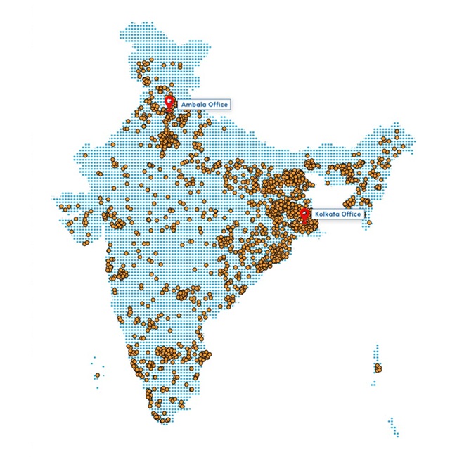India Presence Map