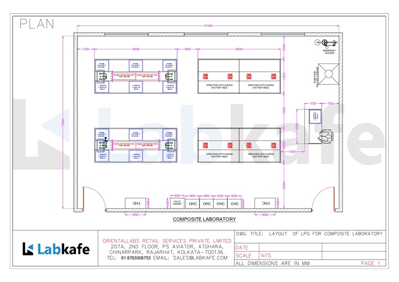 Composite lab 2D layout preview