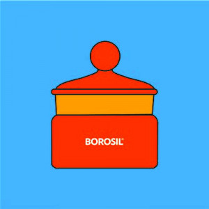 Borosil 1631009 BOTTLES WEIGHING I/C STPR AMBER 25 ML