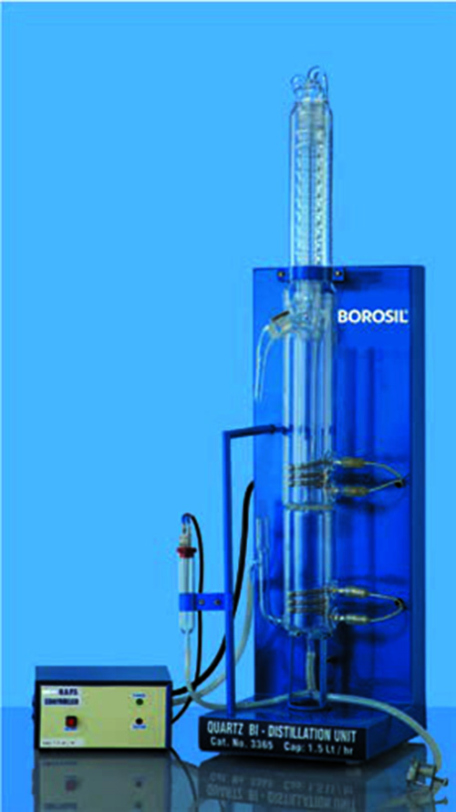 Borosil BT533365033 ALL QUARTZ DOUBLE DISTILLATION UNIT 5 lt