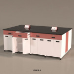 Dry Island workbench - 8 Base Cabinets CRCA-Made & GeM Certified