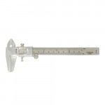 VERNIER CALLIPER, Wheel Type, 12 cm, Stainless Steel.