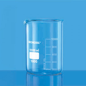 Borosil 1000D25 BEAKERS LOW FORM WITH SPOUT DB GR 600 ML