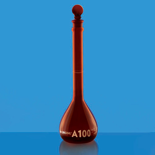Borosil 5655006 VOLUMETRIC FLASK AMBER USP A I/C ST 10ML