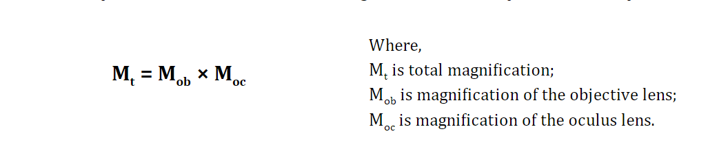 microscope formula