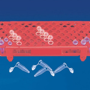 POLYLAB 77910 Rack For Micro Centrifuge Folding - 100 places for 1.5 ml MCTs