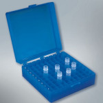 POLYLAB 66501 Cryo Box PP - 81 Places for 1 ml or 1.8 ml Cryo Vials