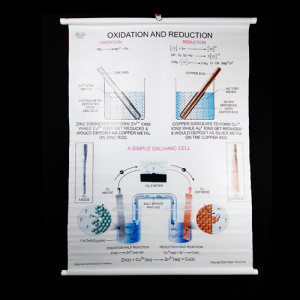 Educational Raxine Charts (Size 75x100cm); CHEMISTRY: INORGANIC (White Raxine), Oxidation & Reduction