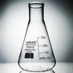 FLASK CONICAL, 'B.G.', 250ml