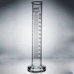 MEASURING CYLINDER (Round Base) B.G, Without Stopper, 250ml