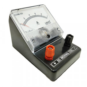 AMMETER (EDM-80) SQUARE Dial, Moving Coil, DC with Desk Stand Range 0-1Amp.