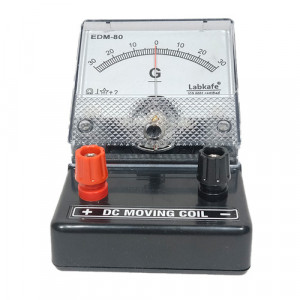 GALVANOMETER, (DC with Stand) 30-0-30, EDM-80, (SQUARE).