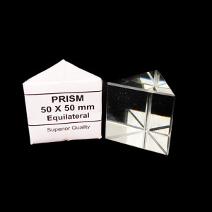 GLASS PRISM; Equilateral 60x60x60º, 50mm (Superior Quality)