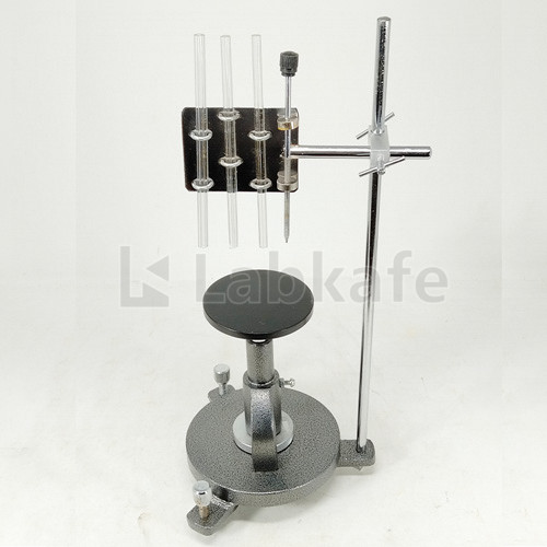 RISING TABLE (Complete) With Capillary Tube Clamp & side rod attachment Used in Experiment :Surface Tension of liquid by capillary rise method
