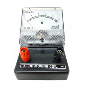 VOLTMETER (EDM-80) SQUARE Dial, DC, Range 5 Volt