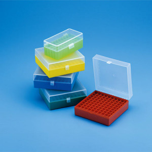 Tarsons 202070 PP Autoclavable 100 places Cryo Cube Box - Pack of 4