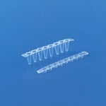 Tarsons 611040 PP Autoclavable Ultra Clear Maxiamp 0.1ml Low Profile Tube Strips with Cap - Pack of 125