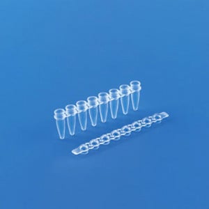 Tarsons 610050 Clear Maxiamp 0.2ml Tubes Strips with Cap  - Pack of 125