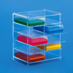 Tarsons 241122 Acrylic 8 places 80vertical Rack for Reversible Rack