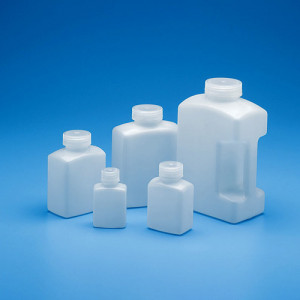 Tarsons 583330 HDPE 250ml Rectangular Bottle - Pack of 12