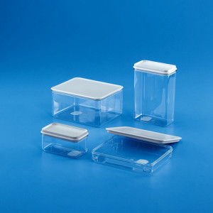 Tarsons 527060 SAN/LDPE 1000ml Storage Boxes - Pack of 4