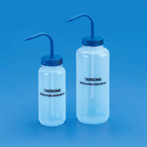 Tarsons 620080 PP 500ml Wide Mouth Autoclavable Wash Bottle - Pack of 6
